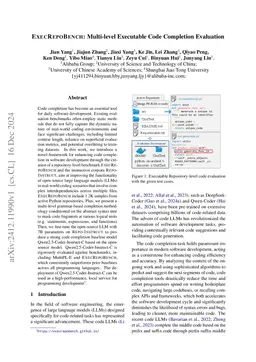 ExecRepoBench: Multi-level Executable Code Completion Evaluation