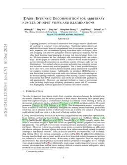 IDArb: Intrinsic Decomposition for Arbitrary Number of Input Views and Illuminations