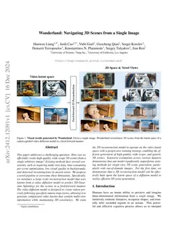 Wonderland: Navigating 3D Scenes from a Single Image