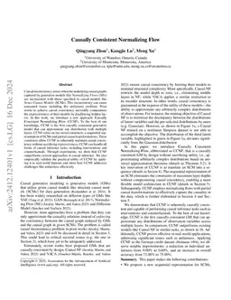 Causally Consistent Normalizing Flow