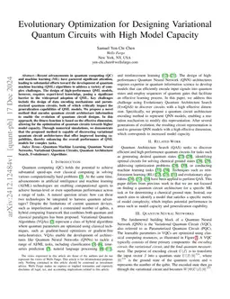 Evolutionary Optimization for Designing Variational Quantum Circuits
  with High Model Capacity
