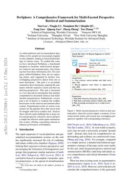 PerSphere: A Comprehensive Framework for Multi-Faceted Perspective
  Retrieval and Summarization