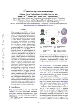 Jailbreaking? One Step Is Enough!