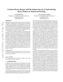 Cuckoo Heavy Keeper and the balancing act of maintaining heavy-hitters
  in stream processing