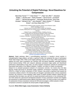 Unlocking the Potential of Digital Pathology: Novel Baselines for
  Compression