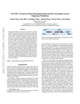 C2F-TP: A Coarse-to-Fine Denoising Framework for Uncertainty-Aware
  Trajectory Prediction