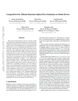 CompactFlowNet: Efficient Real-time Optical Flow Estimation on Mobile
  Devices