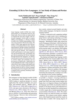 Extending LLMs to New Languages: A Case Study of Llama and Persian Adaptation