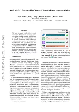 DateLogicQA: Benchmarking Temporal Biases in Large Language Models