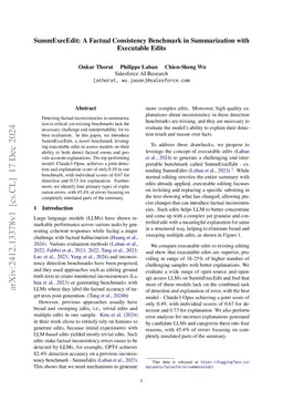 SummExecEdit: A Factual Consistency Benchmark in Summarization with Executable Edits