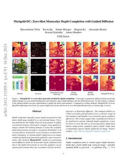 Marigold-DC: Zero-Shot Monocular Depth Completion with Guided Diffusion
