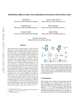 Distribution Shifts at Scale: Out-of-distribution Detection in Earth Observation