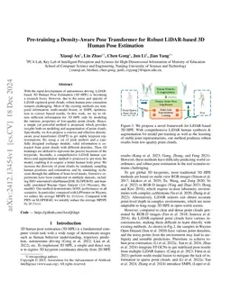 Pre-training a Density-Aware Pose Transformer for Robust LiDAR-based 3D
  Human Pose Estimation
