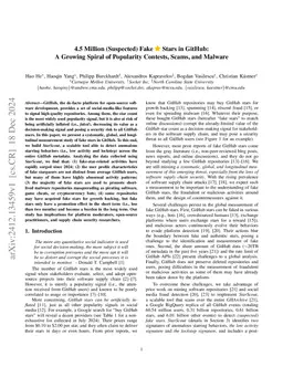 Six Million (Suspected) Fake Stars in GitHub: A Growing Spiral of Popularity Contests, Spams, and Malware