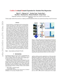 ConDo: Continual Domain Expansion for Absolute Pose Regression