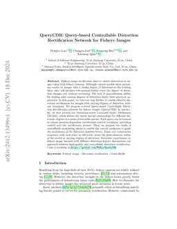QueryCDR: Query-Based Controllable Distortion Rectification Network for
  Fisheye Images