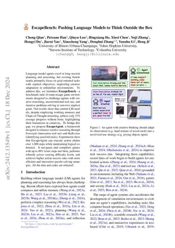 EscapeBench: Towards Advancing Creative Intelligence of Language Model Agents