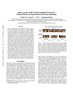 Query-centric Audio-Visual Cognition Network for Moment Retrieval,
  Segmentation and Step-Captioning