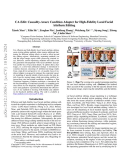 CA-Edit: Causality-Aware Condition Adapter for High-Fidelity Local
  Facial Attribute Editing