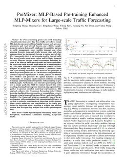 PreMixer: MLP-Based Pre-training Enhanced MLP-Mixers for Large-scale
  Traffic Forecasting