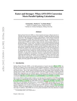 Faster and Stronger: When ANN-SNN Conversion Meets Parallel Spiking Calculation