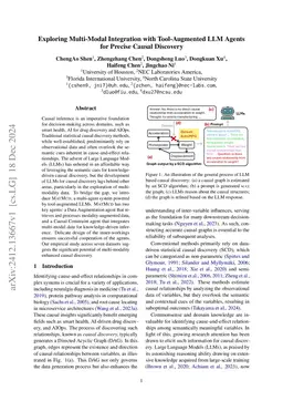 Exploring Multi-Modal Data with Tool-Augmented LLM Agents for Precise Causal Discovery