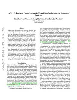 JoVALE: Detecting Human Actions in Video Using Audiovisual and Language Contexts