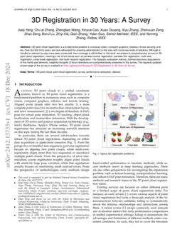 3D Registration in 30 Years: A Survey