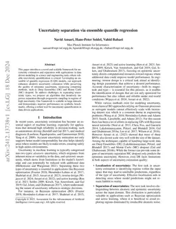 Uncertainty separation via ensemble quantile regression