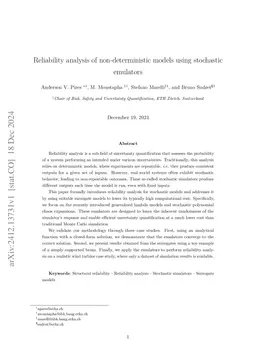 Reliability analysis for non-deterministic limit-states using stochastic
  emulators