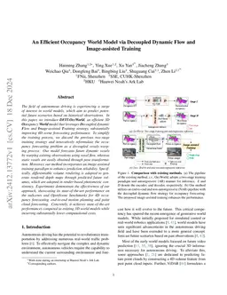 An Efficient Occupancy World Model via Decoupled Dynamic Flow and
  Image-assisted Training