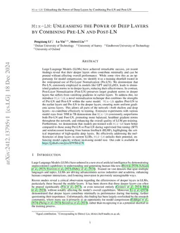 Mix-LN: Unleashing the Power of Deeper Layers by Combining Pre-LN and Post-LN