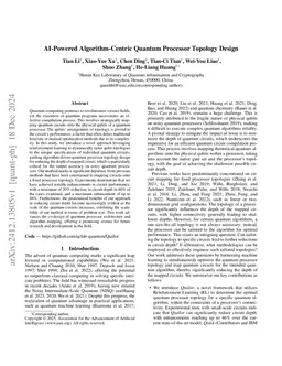 AI-Powered Algorithm-Centric Quantum Processor Topology Design