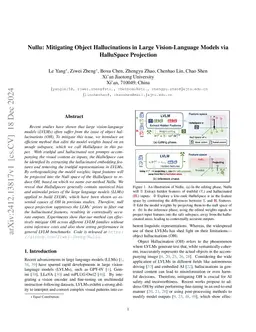 Nullu: Mitigating Object Hallucinations in Large Vision-Language Models via HalluSpace Projection