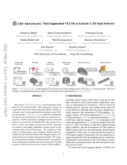 CAD-Assistant: Tool-Augmented VLLMs as Generic CAD Task Solvers