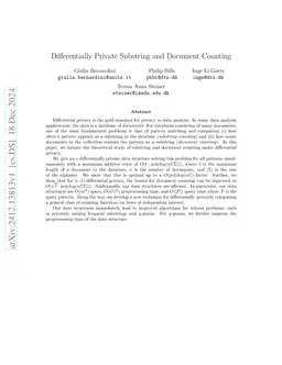 Differentially Private Substring and Document Counting with Near-Optimal Error