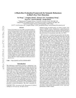 A Black-Box Evaluation Framework for Semantic Robustness in Bird's Eye View Detection