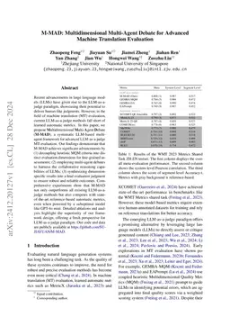 M-MAD: Multidimensional Multi-Agent Debate for Advanced Machine Translation Evaluation