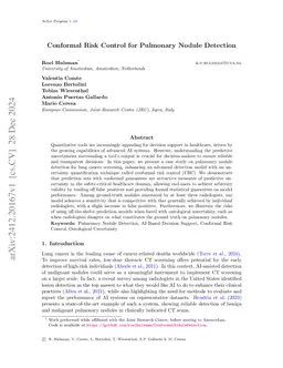 Conformal Risk Control for Pulmonary Nodule Detection