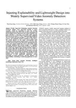 Injecting Explainability and Lightweight Design into Weakly Supervised Video Anomaly Detection Systems