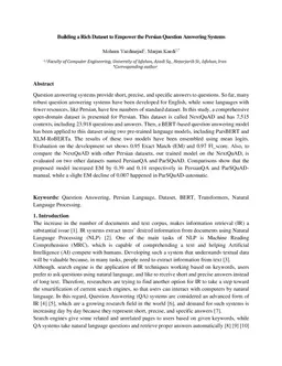 Building a Rich Dataset to Empower the Persian Question Answering Systems