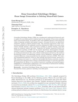 Deep Generalized Schr\"odinger Bridges: From Image Generation to Solving Mean-Field Games