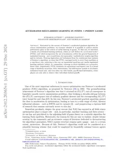 Accelerated regularized learning in finite N-person games