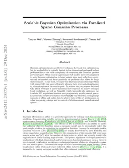 Scalable Bayesian Optimization via Focalized Sparse Gaussian Processes