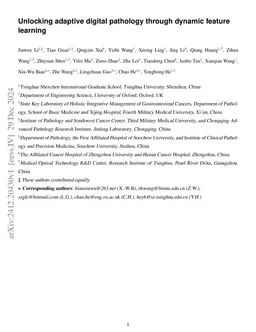 Unlocking adaptive digital pathology through dynamic feature learning