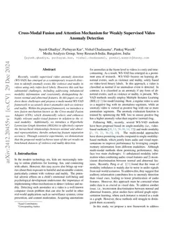 Cross-Modal Fusion and Attention Mechanism for Weakly Supervised Video Anomaly Detection