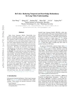 ReTaKe: Reducing Temporal and Knowledge Redundancy for Long Video Understanding