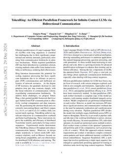 TokenRing: An Efficient Parallelism Framework for Infinite-Context LLMs
  via Bidirectional Communication