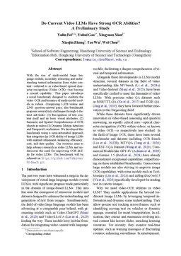 Do Current Video LLMs Have Strong OCR Abilities? A Preliminary Study