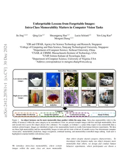 Unforgettable Lessons from Forgettable Images: Intra-Class Memorability Matters in Computer Vision